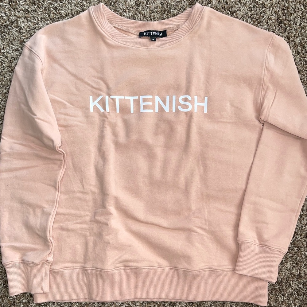 Kittenish Crewneck Graphic Sweatshirt